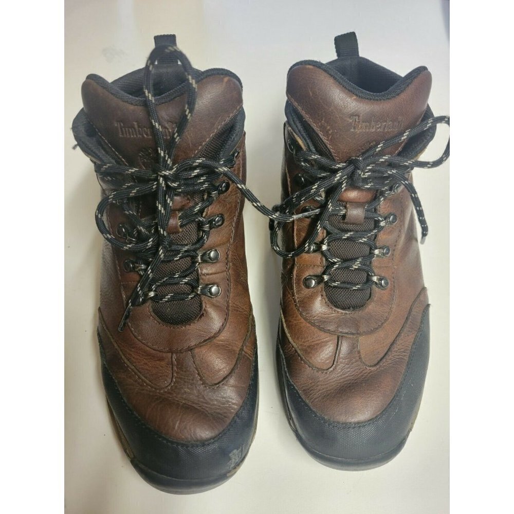 Timberland Size 5.5 Boys YouthBrown Leatherβ Hiking Trail Ankle Boots